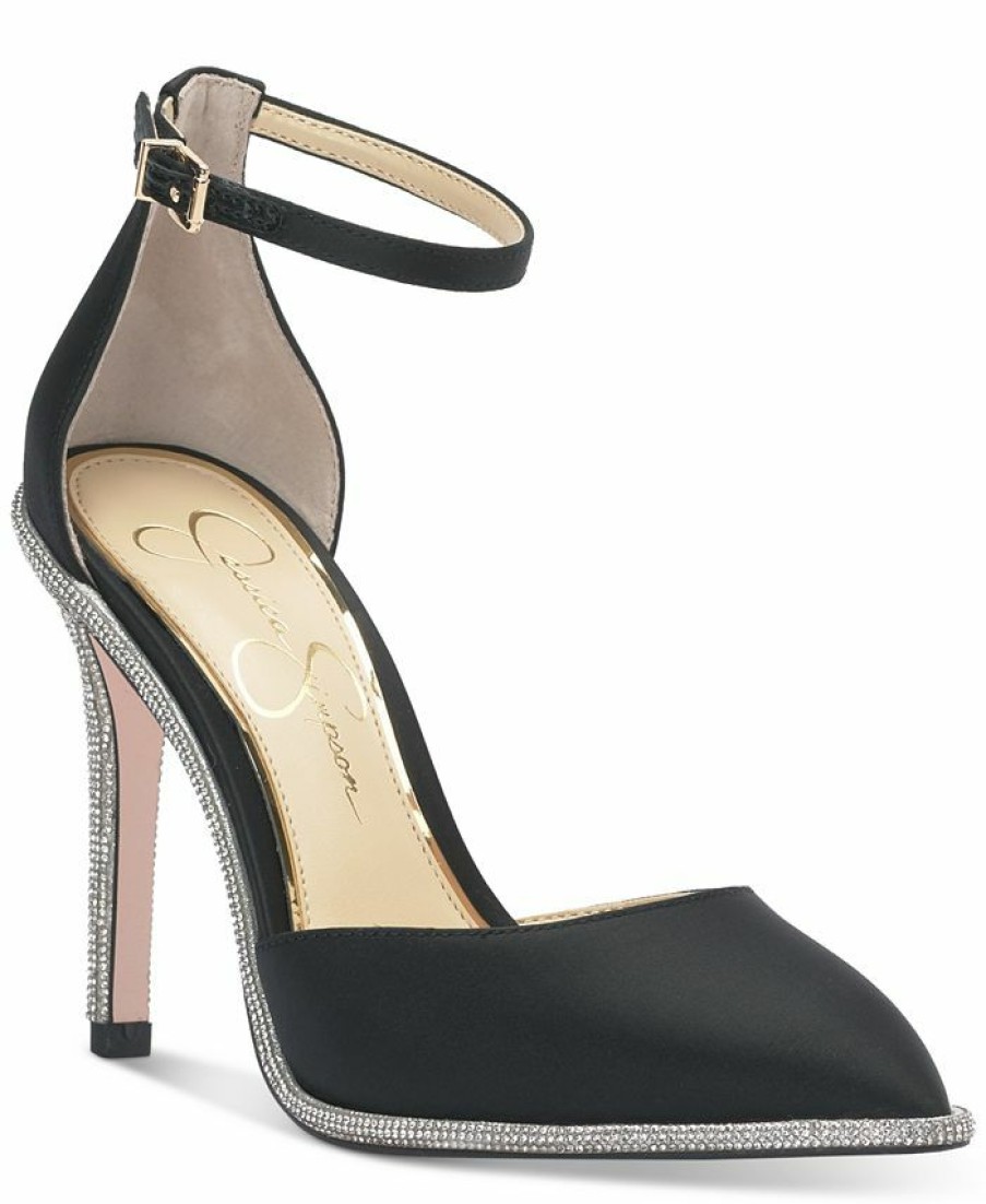 Heels & Pumps * | Jessica Simpson Women'S Pemota Ankle-Strap Stiletto Pumps