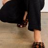 Slippers * | New York & Company Brown & Black Faux-Fur Checkerboard Slippers Kw Fashion Brown - Brown