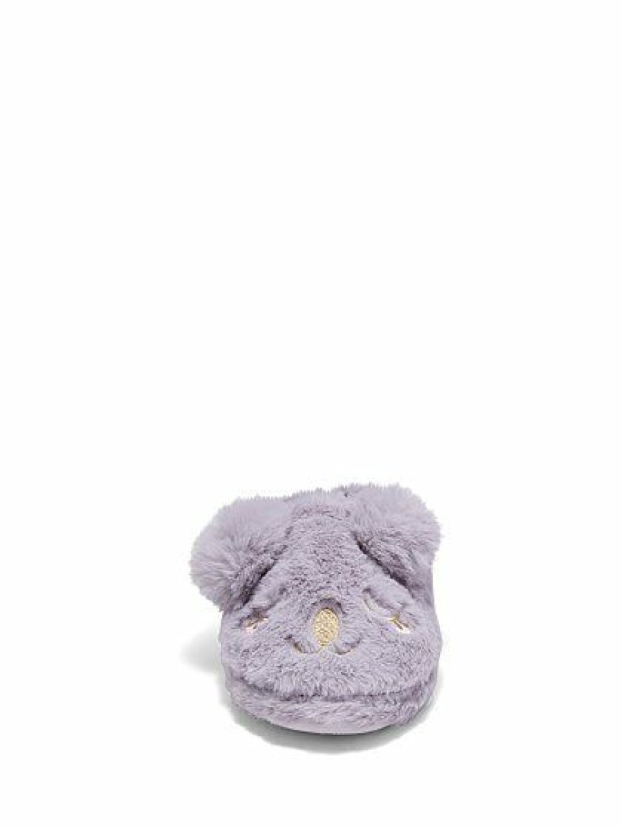 Slippers * | New York & Company Koala Slipper Grey - Grey