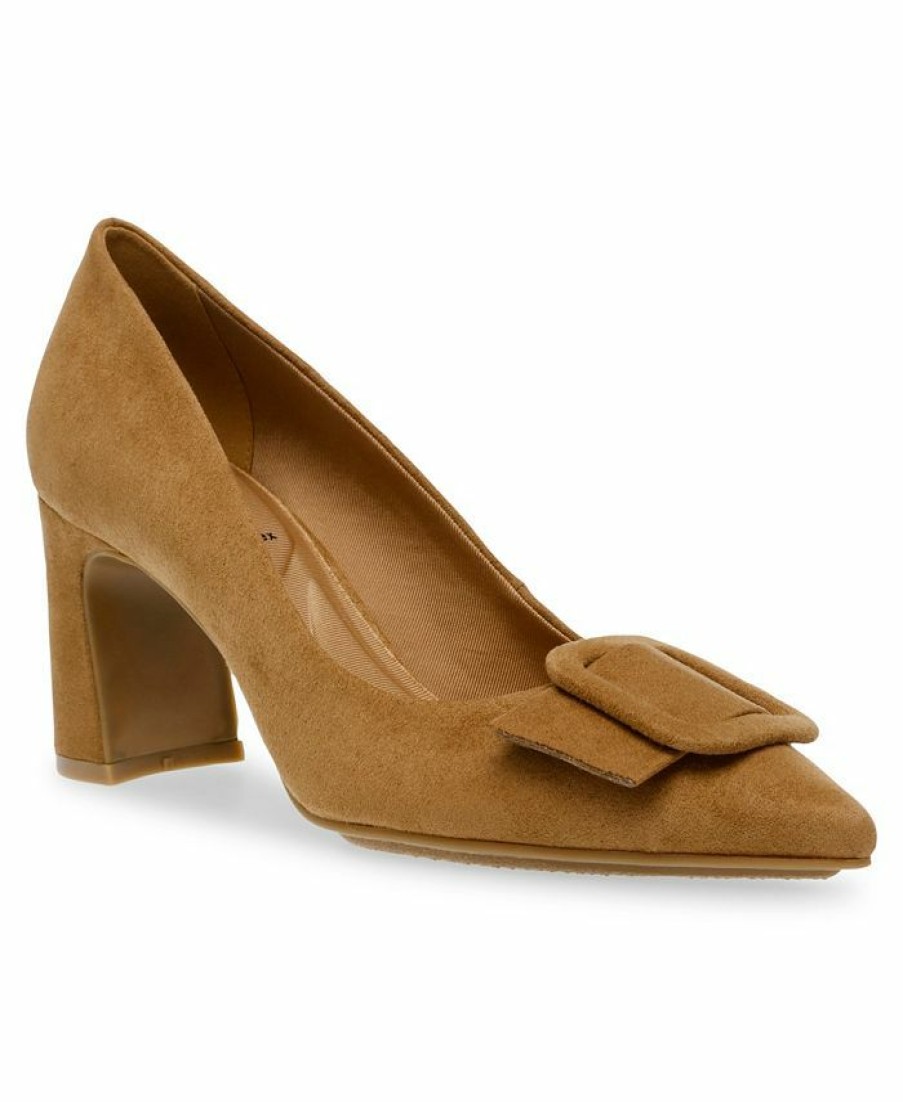 Heels & Pumps * | Anne Klein Women'S Bentley Buckle Pumps