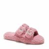 Slippers * | New York & Company Double-Buckle Faux-Fur Slippers