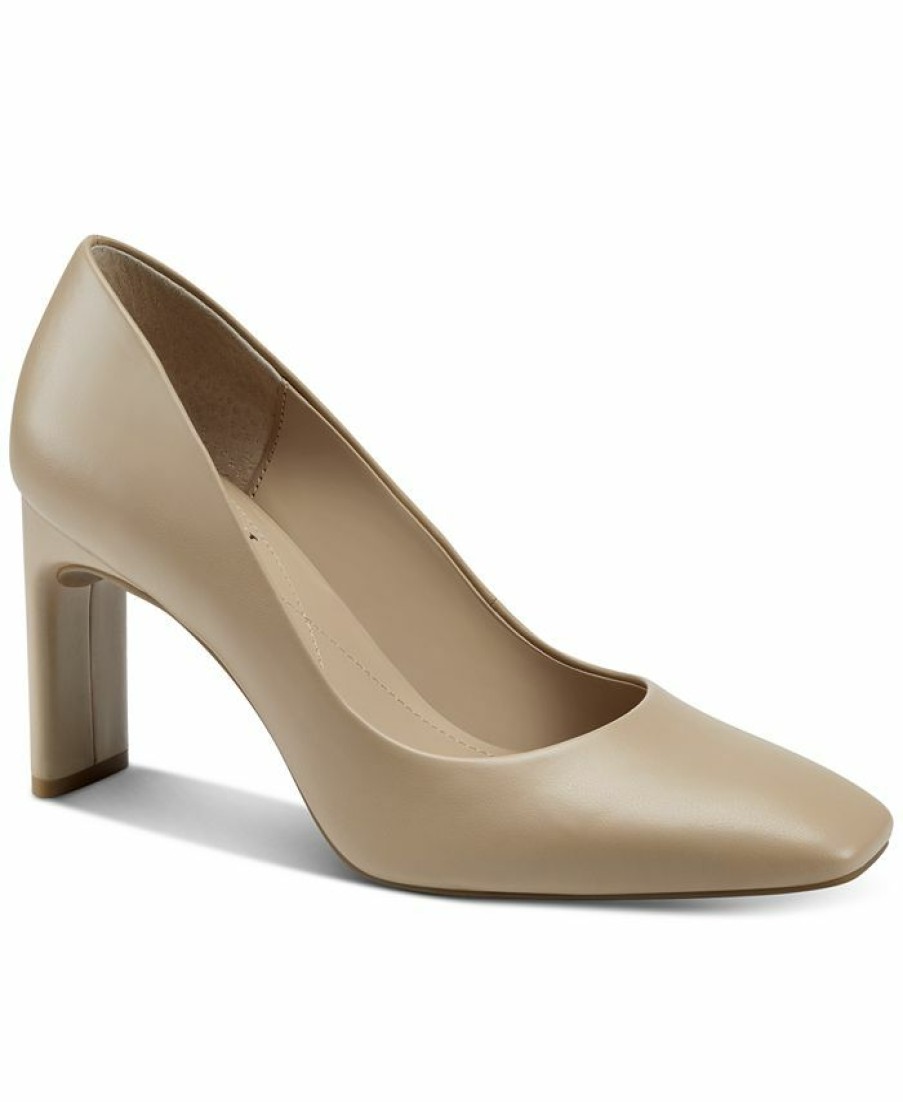 Heels & Pumps * | Alfani Step N' Flex Women'S Tarah Square-Toe Pumps, Created For Macy'S