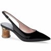 Heels & Pumps * | Kate Spade New York Women'S Soiree Pointed-Toe Slingback Pumps Black Patent