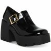 Heels & Pumps * | Steve Madden Women'S Paloma Mary Jane Lug-Platform Pumps Black Patent