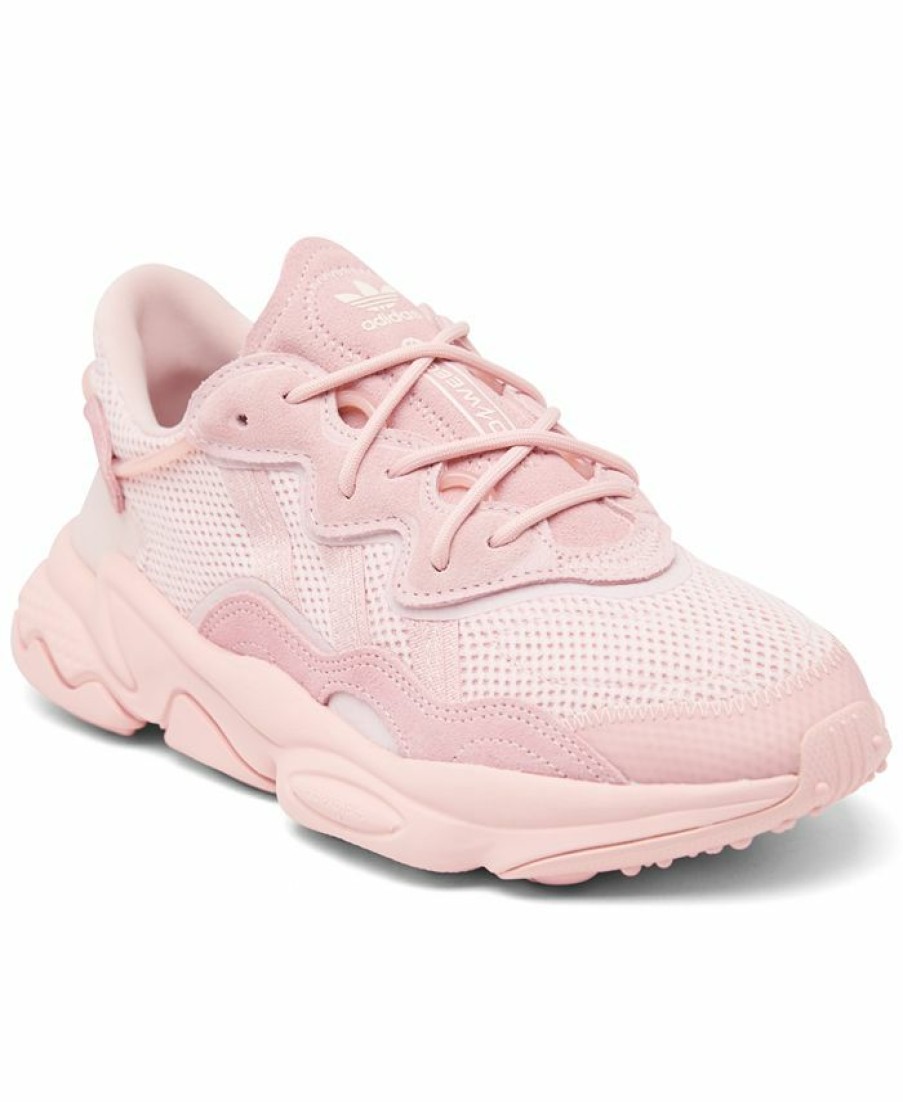 Finish Line Women'S Shoes * | Adidas Women'S Originals Ozweego Casual Sneakers From Finish Line Vapor Pink