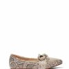 Flats * | New York & Company Nia Loafer Snake Print Grey - Grey