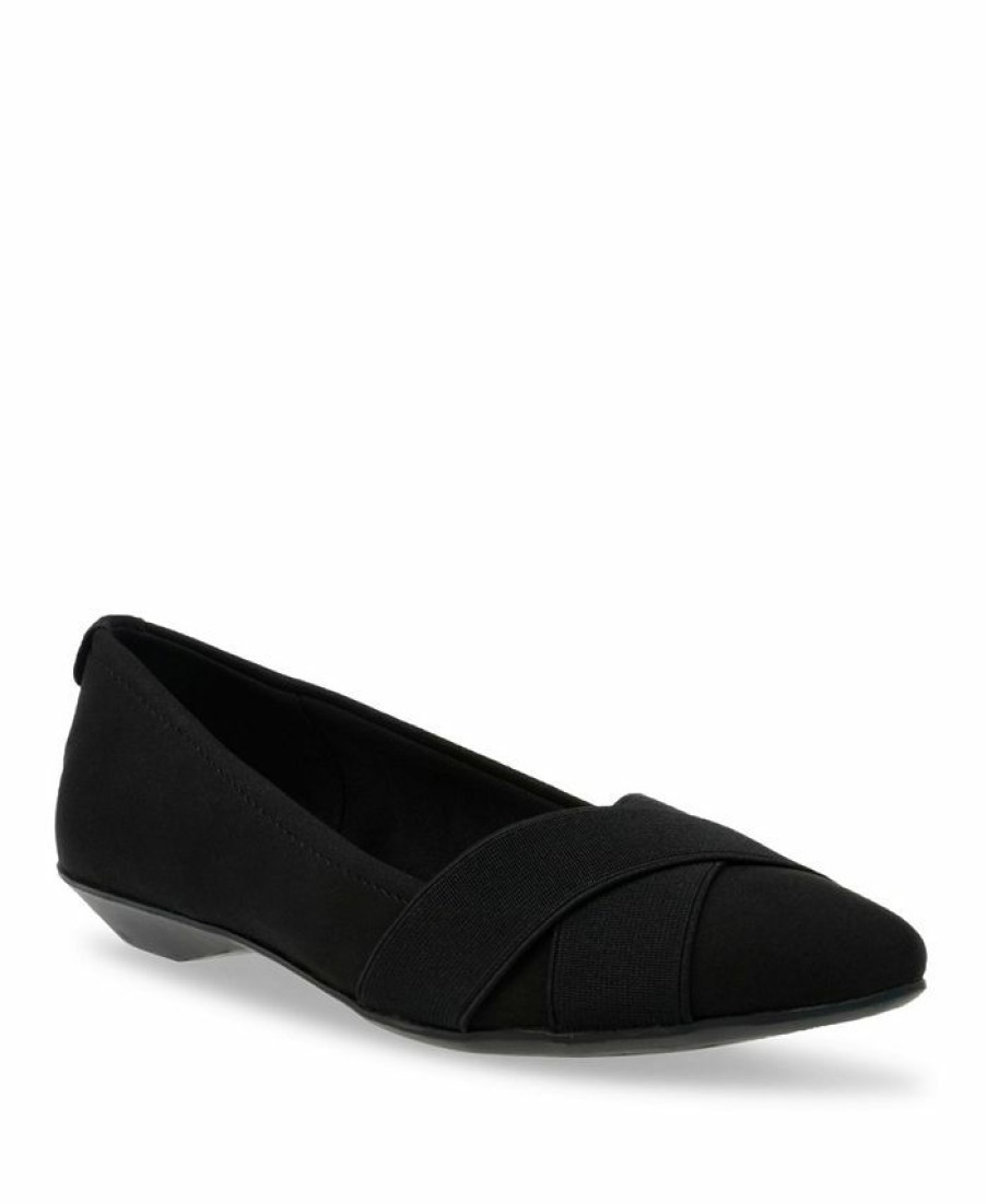 Flats & Loafers * | Anne Klein Oalise Flats Black