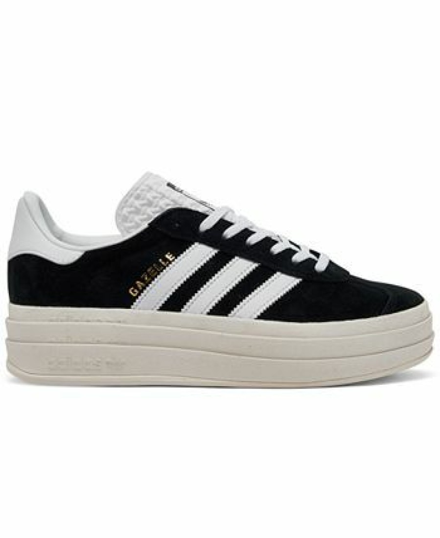 Finish Line Women'S Shoes * | Adidas Women'S Originals Gazelle Bold Casual Sneakers From Finish Line Core Black, White