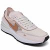 Finish Line Women'S Shoes * | Nike Women'S Waffle One Essential Casual Sneakers From Finish Line Light Soft Pink, Metallic