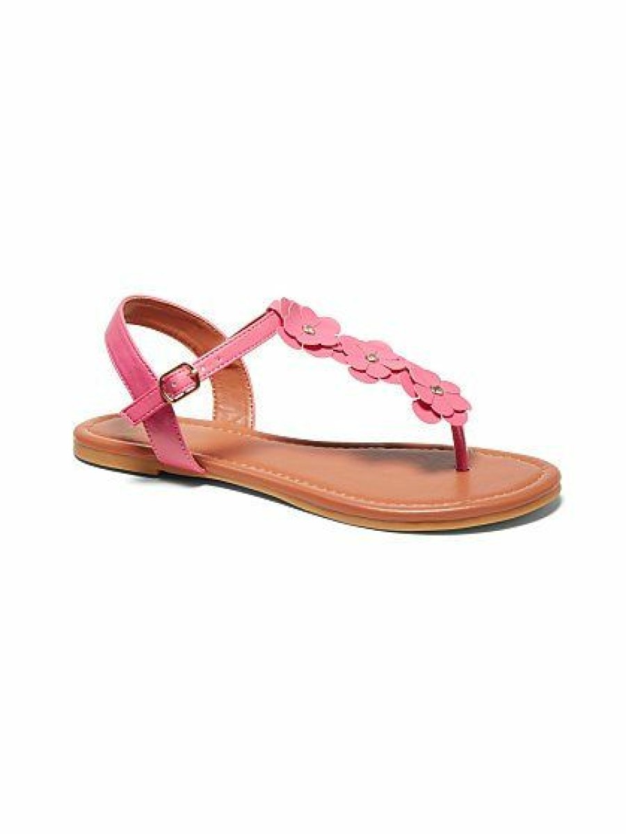 Sandals * | New York & Company Floral T-Strap Sandal