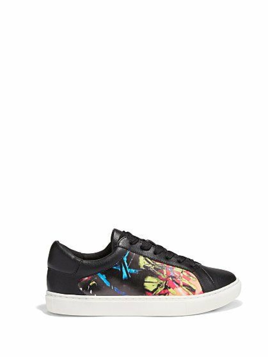 Sneakers * | New York & Company Ana Lace-Up Sneaker Black - Black