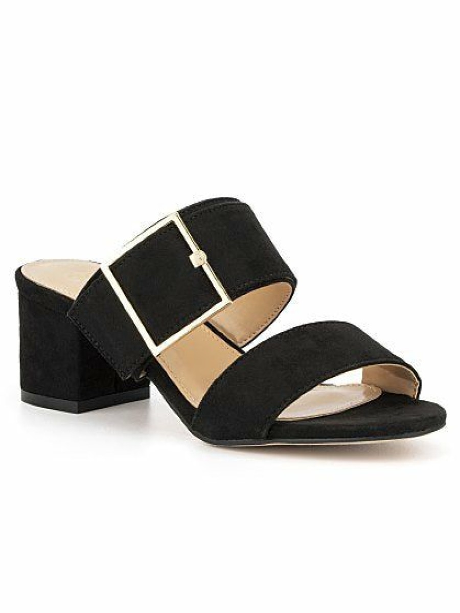 Sandals * | New York & Company Two-Strap Buckle Heel Sandal