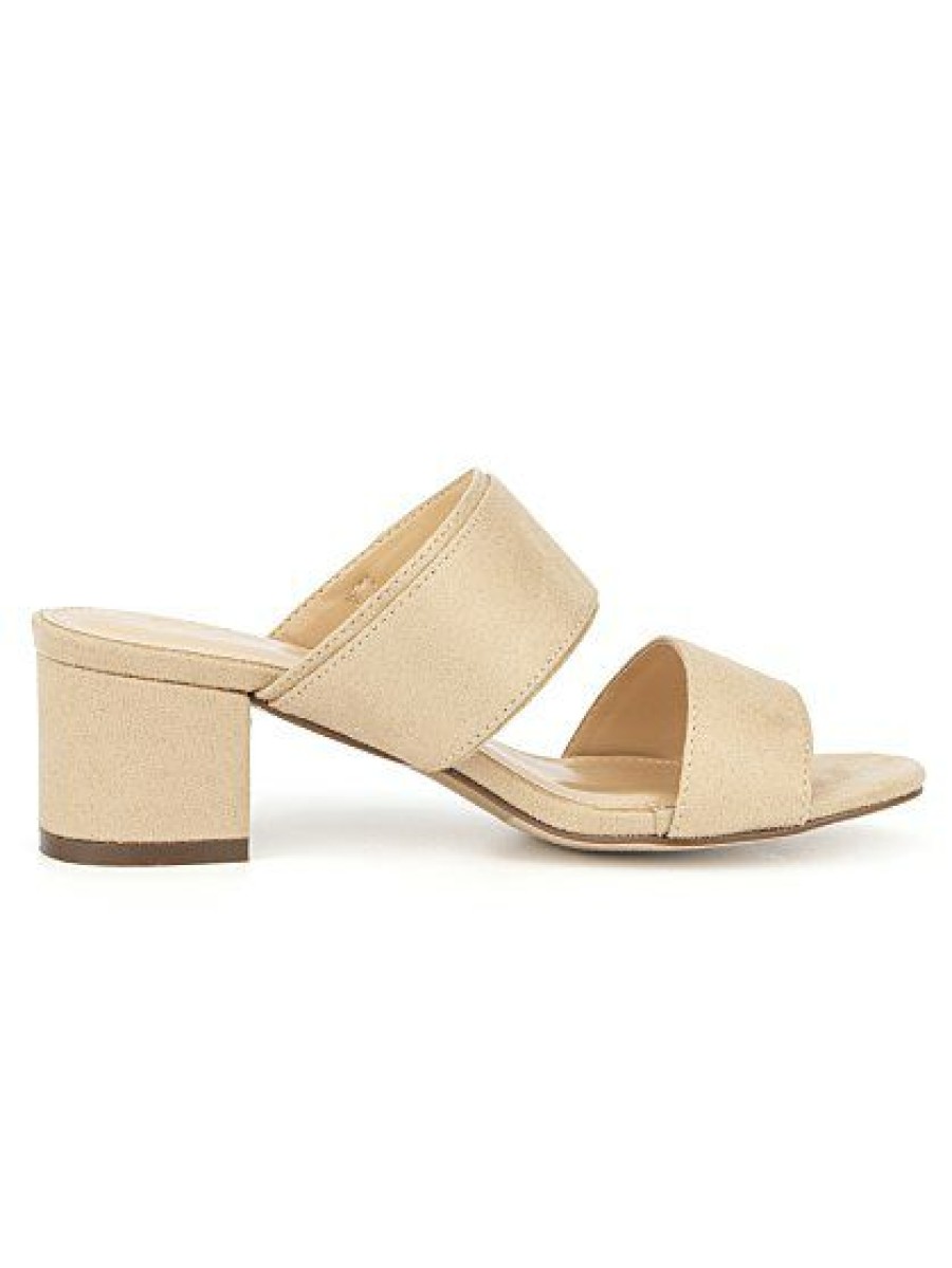 Sandals * | New York & Company Two-Strap Buckle Heel Sandal