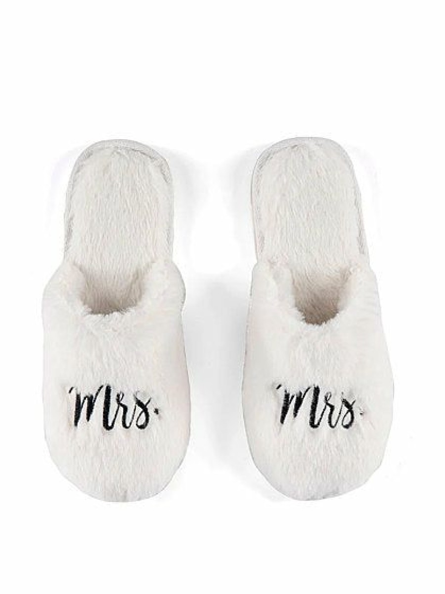 Slippers * | New York & Company 'Mrs' Slippers Shiraleah White - Optic White