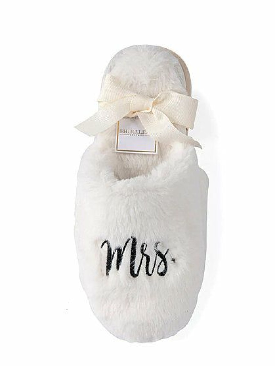 Slippers * | New York & Company 'Mrs' Slippers Shiraleah White - Optic White