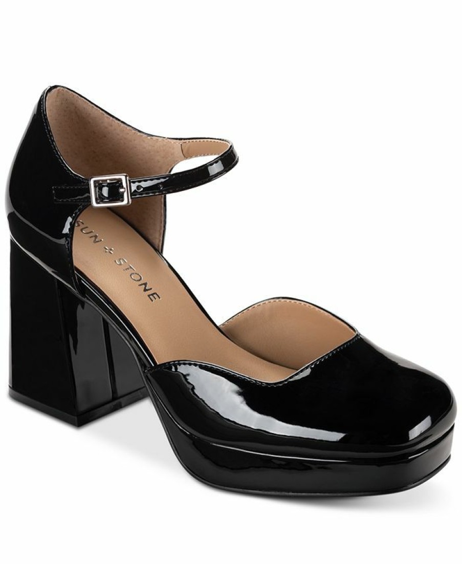 Heels & Pumps * | Sun + Stone Vienna Two-Piece Platform Pumps, Created For Macy'S