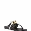 Sandals * | New York & Company Cassandra Sandal Black & White Black - Black/White