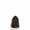 Sneakers * | New York & Company Ana Lace-Up Sneaker Leopard-Print Black - Black