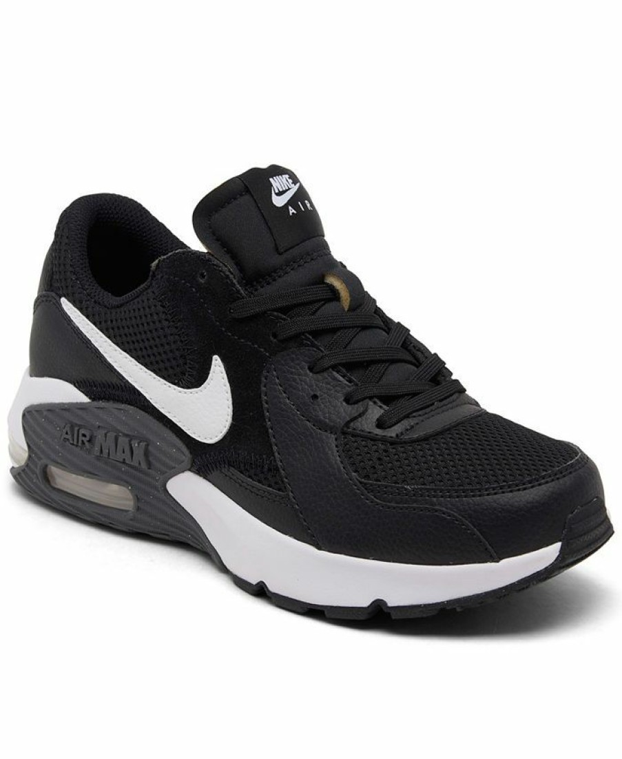 Finish Line Women'S Shoes * | Nike Women'S Air Max Excee Casual Sneakers From Finish Line Black, White, Dark Gray