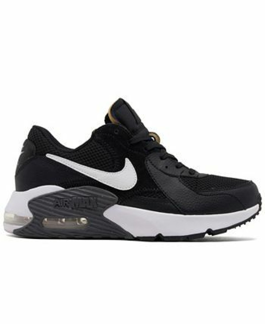 Finish Line Women'S Shoes * | Nike Women'S Air Max Excee Casual Sneakers From Finish Line Black, White, Dark Gray