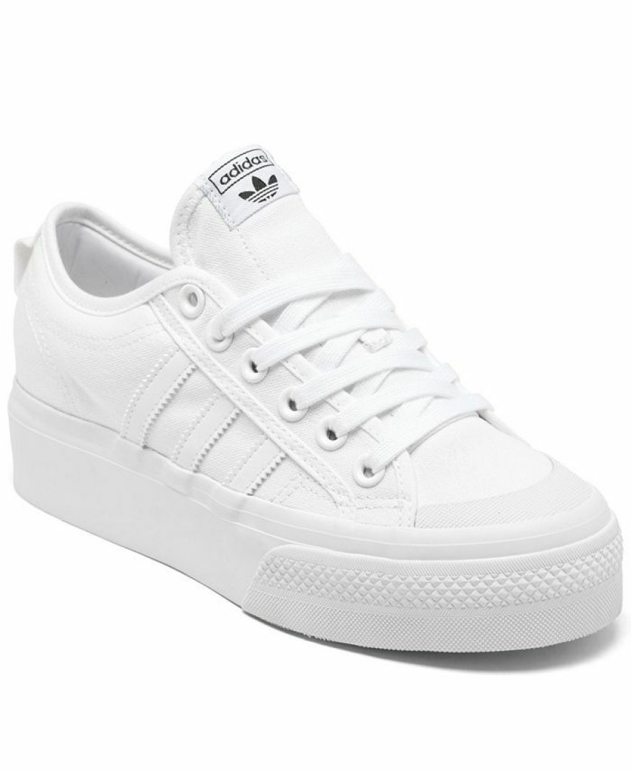 Finish Line Women'S Shoes * | Adidas Women'S Originals Nizza Platform Casual Sneakers From Finish Line